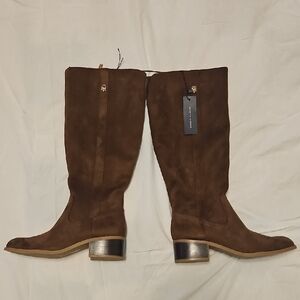 Tommy Hilfiger Dark Brown Suede Knee Boots